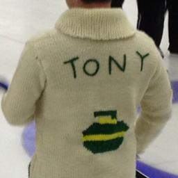 Unauthorized tweets from Tony's curling sweater