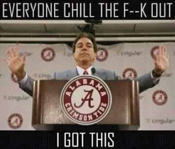 Alabama Roll Tide 🏈🏀🐘
As I've always said..Have Faith in Saban RTR #RollTide