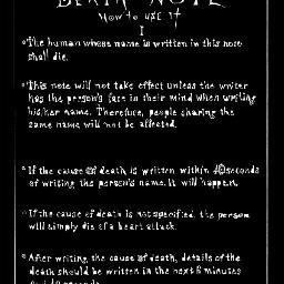 Death Note Twitter Fan Page! Team Death Note :)