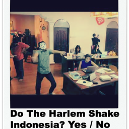 Harlem Shake Indonesia Official Twitter |
All Info,video, Image and manymore | Created by Crew Harlem Shake Indonesia | Dedicated to Indonesia