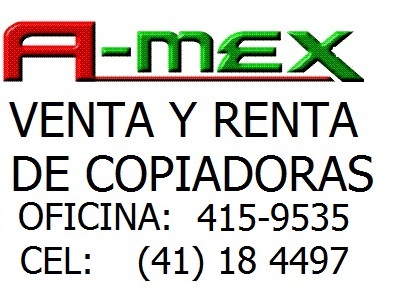 VENTA Y RENTA DE COPIADORAS E IMPRESORAS, EXCELENTES MARCAS Y PRECIOS.CD OBREGON, SONORA TEL 01644-4159535