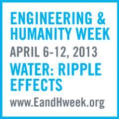 EandHWeek's profile picture. Engineering & Humanity Week 2013 is focused on the positive ripple effects people can inspire when confronted with our current challenges