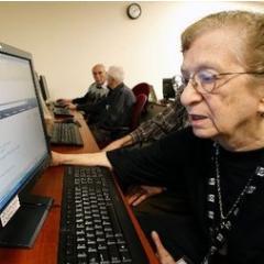 Helping the elderly stumble their way through the information age.