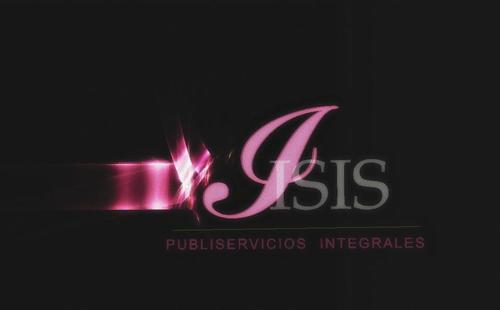 ISIS_designidea's profile picture. ISIS 
..::: Publiservicios Integrales :::..
Ideas plasmadas a diseños
edicion y creación de foto, imagen, video, música