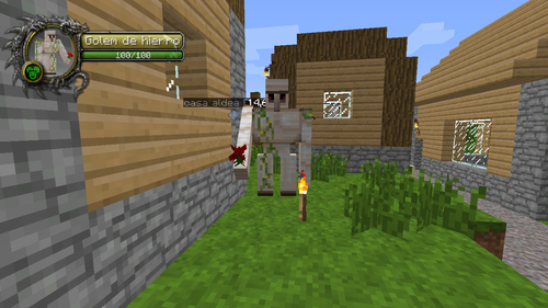 ESE GOLEM MINECRAFTEANO QUE MIRAS EN MI FOTO ES NORMAL LLEVA UNA FLOR o_O DIGANMEEEE