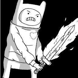 Finn im like the radest dude you'll ever meet. So hit that follow button! //RP//13//Land of Ooo and Aaa// @AdventureTimeCN #finn