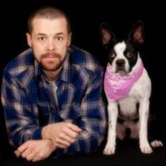 I love photography and Clyde my blind Boston Terrier.