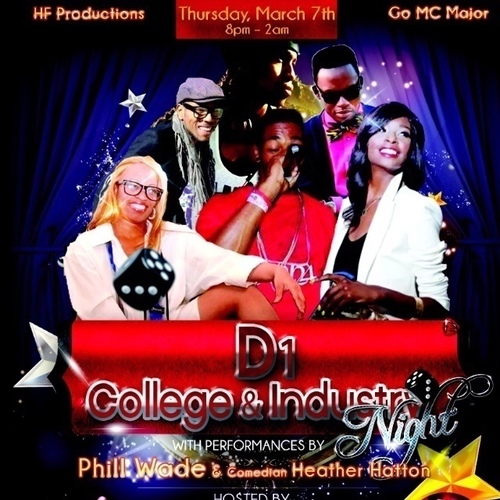 Coming March 2013
D1 College & Industry Night at Grooves Houston