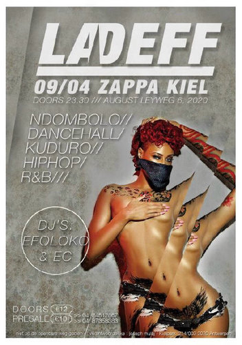 Ready for a sick party? From Hip Hop till Malewa or Azonto like it was nothing?! LaDeff 9th APRIL @Zappa, Kiel! Be there! You dont wanna miss this! SPREAD IT!!!