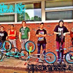 (Team Unnecessary BMX) rides bmx bikes