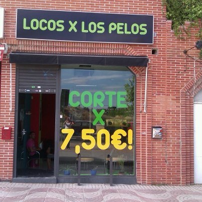 locoxlospelos's profile picture. Peluqueria unisex 
Ofrece sus servicios a un precio increible.
Nuestro servicio estrella : CORTE 7.50
Cojemos cita wassap: 663404214 
Fijo: 917154341