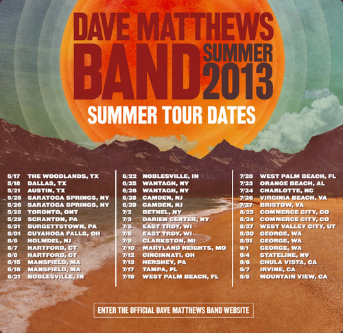 Celebrate we will cause SUMMER is short but sweet for certain! (Unofficial DMB Summer 13 twitter)