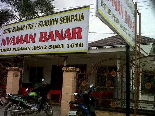 Jl. Kadrie Oening (dekat POM Bensin Air Hitam), GOR SEGIRI, & M.Yamin, Bpn KM.46 (new) , soto banjar NyamanBANAR dengan cita rasa yg exclusive.CP 0811 551 9454