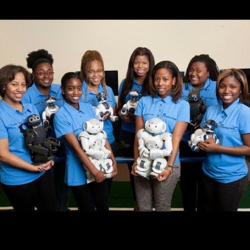 SpelBots is an all African-American women robotics team at Spelman College. We promote robotics and computer technology to our community and compete in RoboCup.