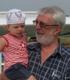 Retired but a happy grandfather with his beautiful granddaughter.
