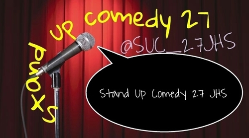 Komunitas Stand-Up Comedy di SMPN 27 Bandung. More info? Tanya aja @mynameisfahri