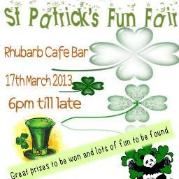 St Patrick's Fun Fair
-17th March 2013
-6 pm till late 
-Lots of Fun and games
-Guinness will be supped...