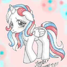 H-Hello..Im SugarSwirl...I Work at The Candy Shop...Dont ask how Im an Alicorn..I Dont know myself.