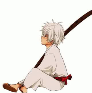 I'm Gintoki sakata (child version) a little samurai he love sweets food he including a a little samurai laziest  (gintama RP)