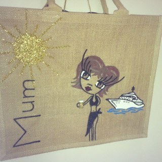 Handmade tote bags personalised to each individual personality. £25 p&p £4