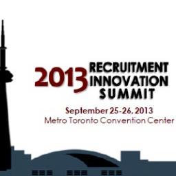 The Recruitment Innovation Summit focuses on what’s new in recruitment from Canada's top Recruitment Experts and Innovators. RIS2013: Sept. 25-26 in Toronto!