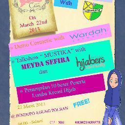 @VisitKPKS | @HIMAKAPS | CP: Siti 083821035575 | MUSTIKA: Muslimah Teladan Inspirasi Cantik Indonesia | Pendaftaran 21 Januari - 15 Maret 2013