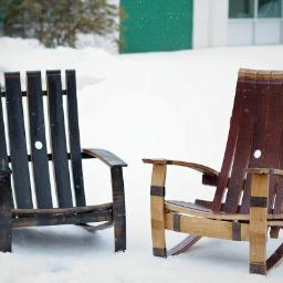 Handcrafted Adirondack Chairs and Furniture created from reclaimed wine and shiskey barrels