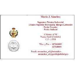 mariojsanch's profile picture. Proyectos, Tasaciones, Peritaciones, Seguridad y Salud.....Pretendemos dar servicio al cliente...