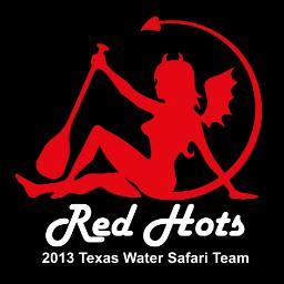 The Red Hots is a Texas Water Safari racing team. 2015-Heather Harrison and Irene Moore; 2014-Heather (solo); 2013-Debbie Richardson, Sheila Reiter and Heather.