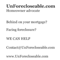 UnForeclosable (@unforecloseable) 's Twitter Profile