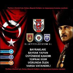 Twitter: ATATÜRK'çü, Vatan, Bayrak iletişim ve dayanışma komuta merkezi. Burada ülke satanlara,Vatan hainlerine yer yok...!