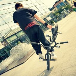 Flatland BMX rider