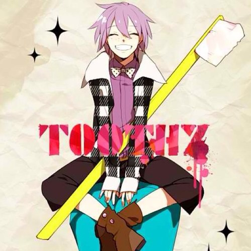Using a toothbrush is tantamount for twinkling teeth~ Hey, I'm Toothy. I like snowball fights, monster movies, and riding bikes. Beaver Fever? :F [[HTF RP]]