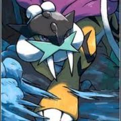 It is said to have fallen with lightning. It can fire thunderbolts from the rain clouds on its back. #RP | She/her pronouns |