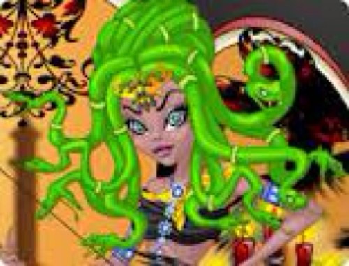 Hey im daugter of stheno gorgon im duces cusin family history his mom has to sis a my mom is one of them and just stared going to monster high