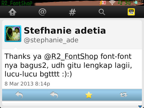 twitter @R2_FontShop ke suspend :( follow ini aja ya :) | list harga mention aja :-)  | terima barter :) pin by request :) feel free to ask ^^