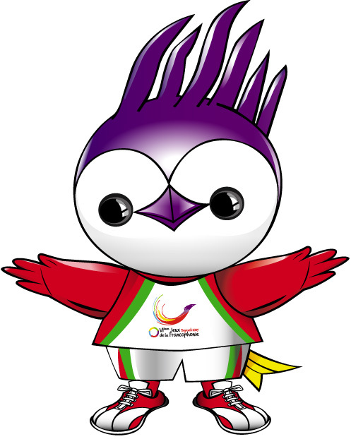 La mascotte des VIèmes Jeux de la Francophonie, Cédrus est un Phénix.