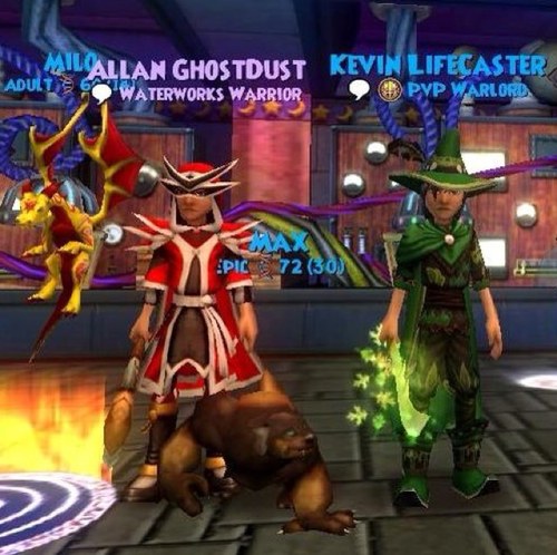 Promethean fire wizard and brother of @KevinLifecaster visited kingsisle for make a wish