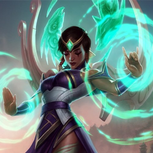I am Karma, The Enlightened One, Champion of Ionia and carrier of her draconic symbols on the Fields of Justice. I function as Ionia's paragon.