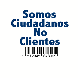 NoSomosClientes's profile picture. Somos Ciudadanos No Clientes