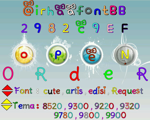 Font murah :) tersedia 1000an jenis font , ada font kartun , artis dan bisa request pke foto sendiri :) yang font artis real bkan kartun . Invite 2982C9EF