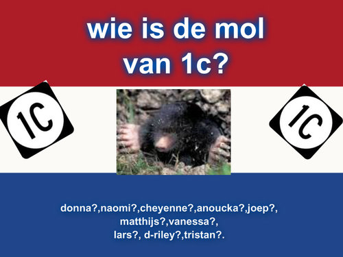 Wie ben ik toch? Ben ik Joep,  Tristan, Anouchka, Matthijs, Naomi, Cheyenne,  ?? Wie O Wie Is De Mol?