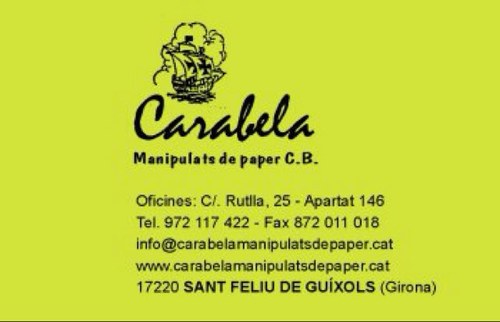 CarabelaM's profile picture. Carabela Manipulats de Paper, C.B. Production, Manufacture, Packaging & Delivery of stationery items across Europe. http://t.co/4KPvcnPlON