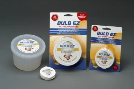Lubricant for all types of light bulbs and lamps that helps prevent socket freeze and breakage and provides easy installation.