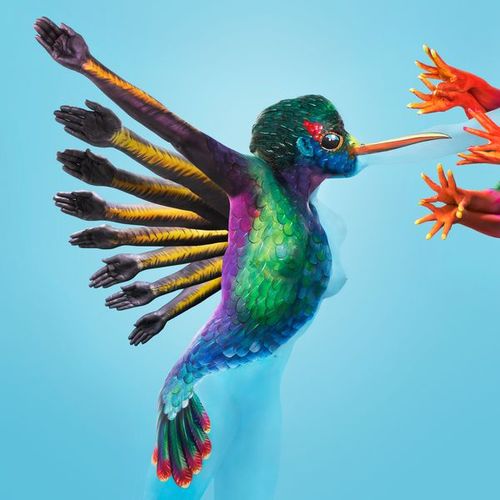 iamspinksart's profile picture. Bodypainting fine art interjected with a socio-political narrative