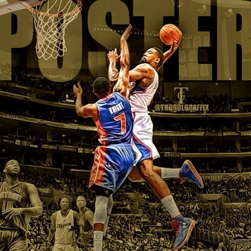 Nothing personal Brandon. Your a young player and are improving. Just a joke. All comedy and fan love. 3/10/13 DeAndre Jordan poster style dunk! Unbelievable!!