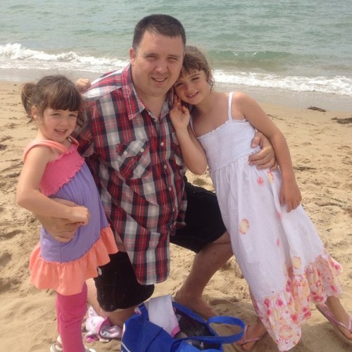 Happy dad. Trying not to waste time.
