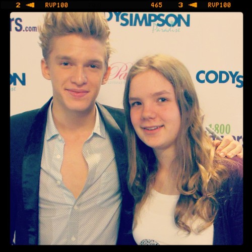 OUAT • GLEE • Simpsonizer • Saw Cody 10-03-2013, row1 +VIP ticket!! • Still cant believe I met him. Omg.