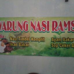 Warung Nasi Rams, RS PB. Samping PS3 &blkg ruko Adira.
Nasi Timbel Kumplit, Ayam Bakar, Ikan Bakar, Sop Ceker Ayam, dll.
7pagi - 6sore:)
ditunggu:D