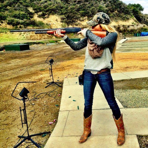 Brotha she's country from her cowboy boots to her down home roots!